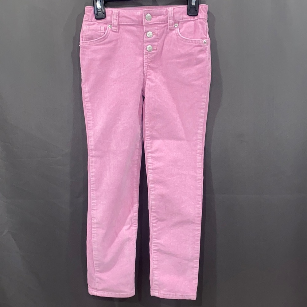 Girls pink corduroy skinny jeans Size 6
